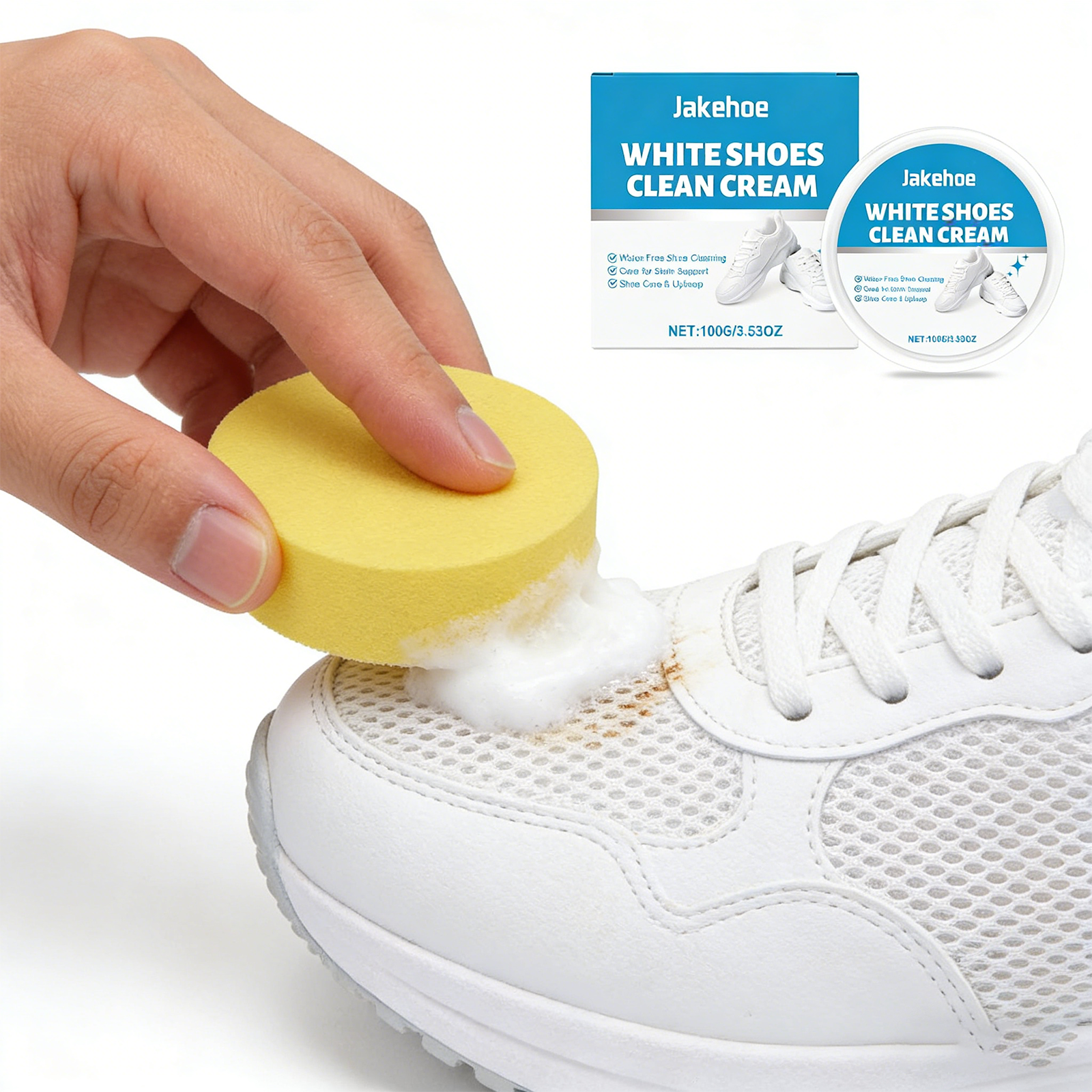 Sneaker Cleaning Kit - White Shoe Cleaner Cream Sneaker Stain