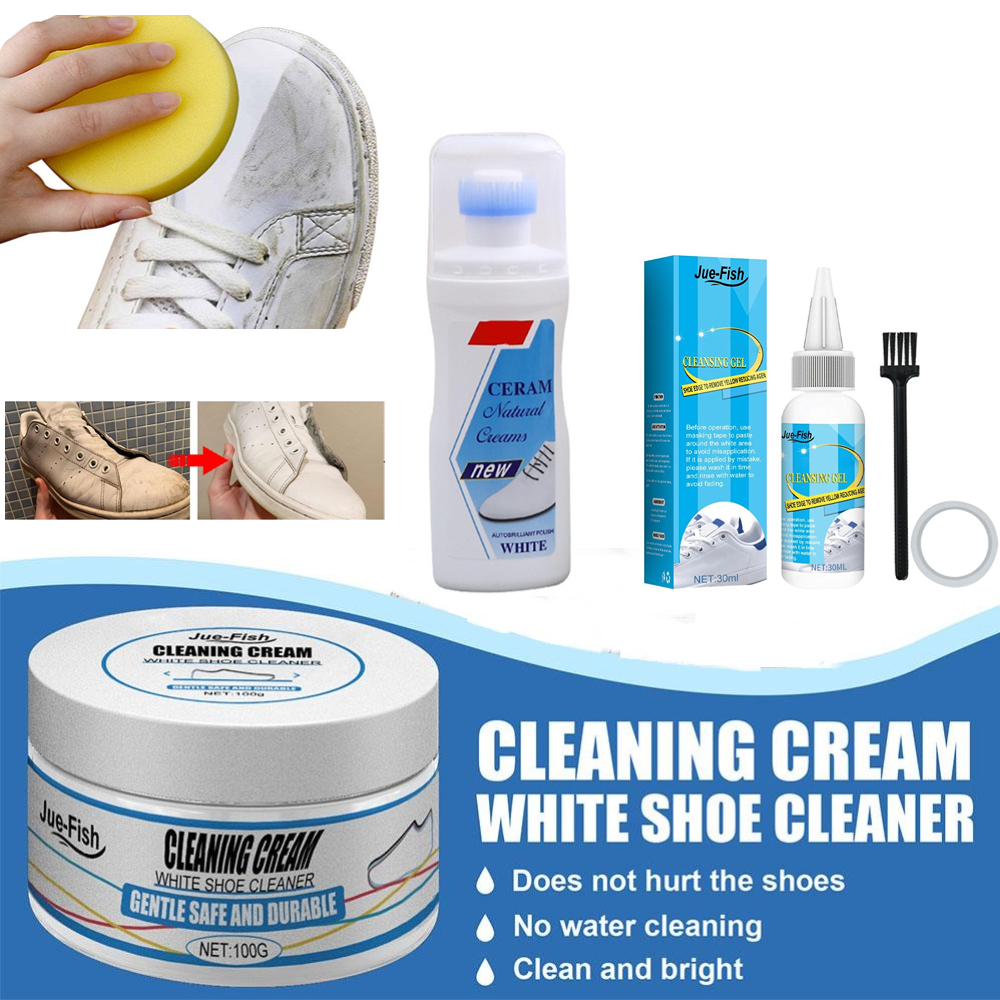 White Shoes Cleaning Cream Sta - Sneaker Care Cleaning Kit ulasan dan harga