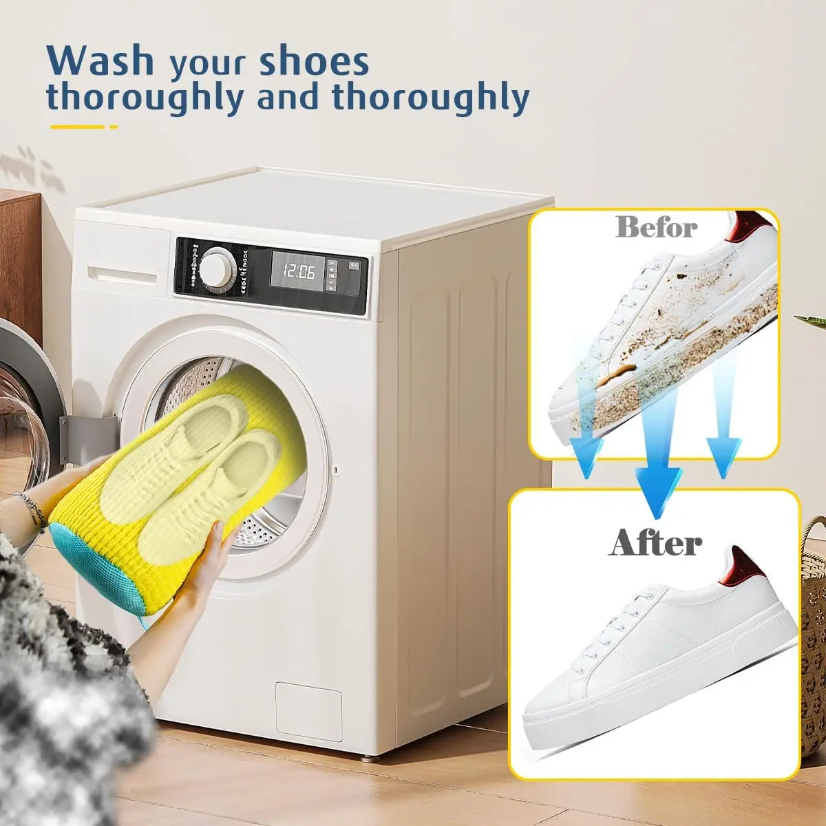 Shoe Washing Machine Bag Invis - Sneaker Care Cleaning Kit ulasan dan harga