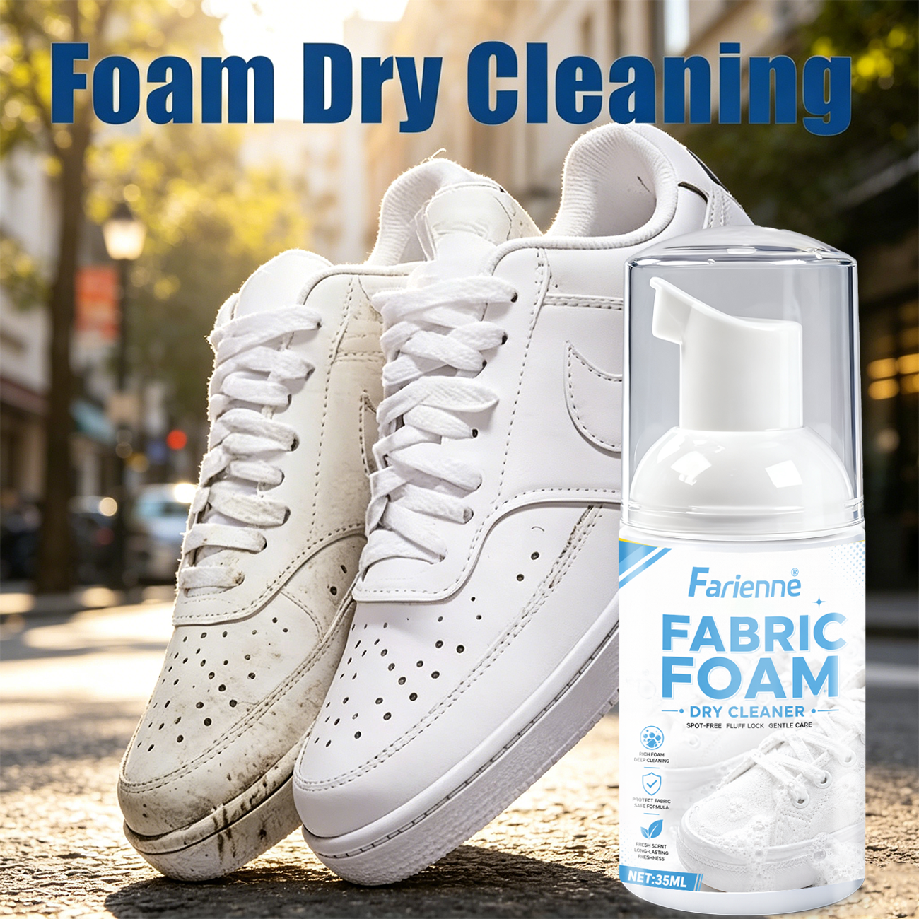 Farienne Fabric Foam Dry Clean - Sneaker Care Cleaning Kit ulasan dan harga