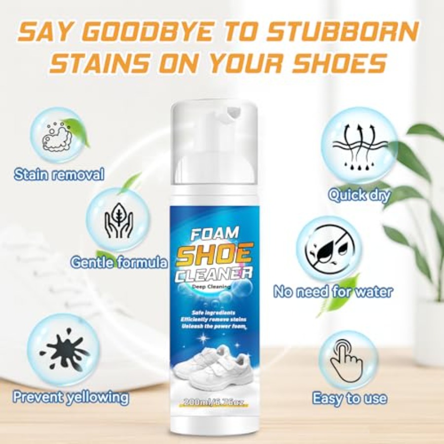 White Shoe Cleaner Kit 6.76Oz, - Sneaker Cleaning Kit ulasan dan harga
